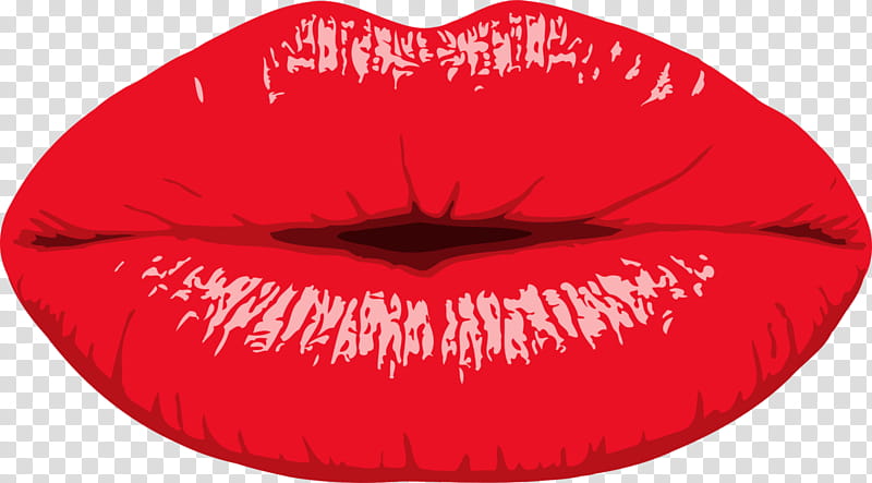 Lips, Human Mouth, Lipstick, Human Tooth, Sticker, Kiss, Red, Eyelash transparent background PNG clipart