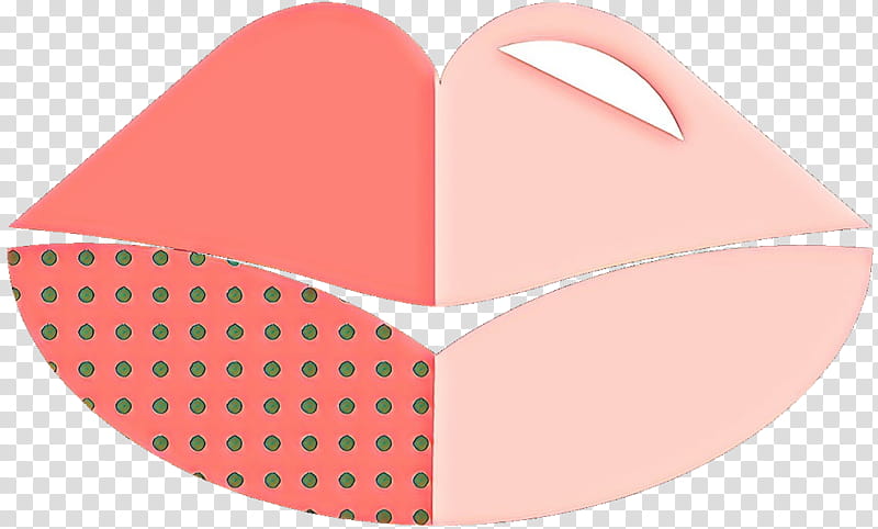 Cartoon Heart, Angle, Line, Pink M, Red, Orange, Polka Dot, Peach transparent background PNG clipart