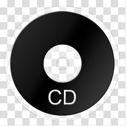 Black Vista Icons Pack, CD transparent background PNG clipart