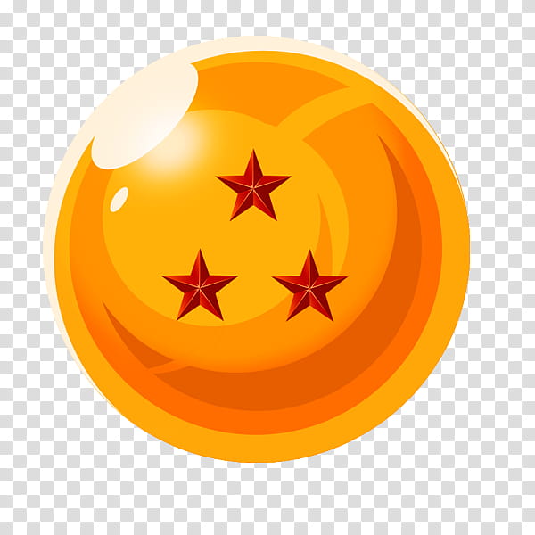 Esfera del Dragon de  Estrella render HD, three star Dragonball ball transparent background PNG clipart