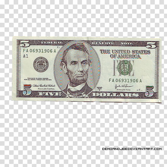 MONEY,  US dollar FA A banknote transparent background PNG clipart