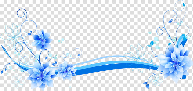 flower border flower, Flower Background, Blue, Line, Plant transparent background PNG clipart