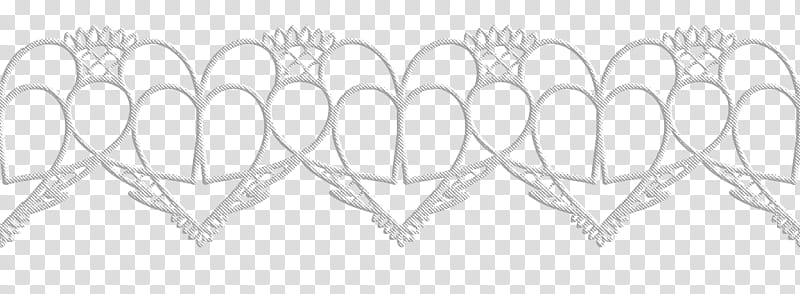 Valentine day lace, white heart pattern illustration transparent background PNG clipart