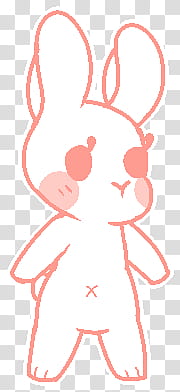 Chibi Bunny Base fu, bear art transparent background PNG clipart