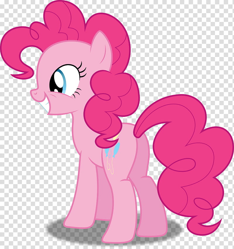 Pinkie Pie, pink My Little Pony character transparent background PNG clipart