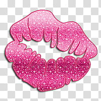 pink , pink glitter lips transparent background PNG clipart