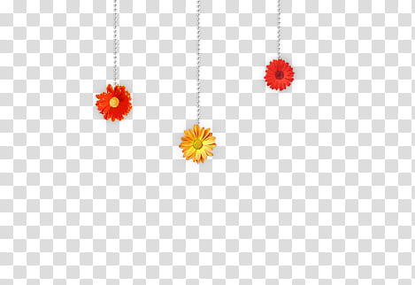 Diamond, three assorted-colored flowers transparent background PNG clipart