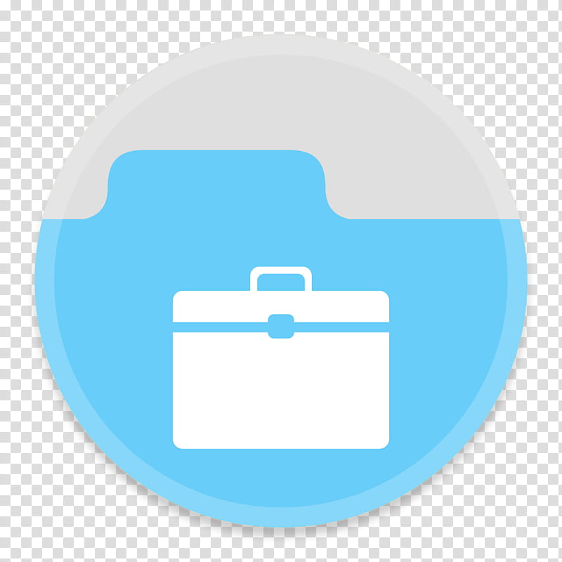 Button UI Custom Folders, blue and white briefcase file icon transparent background PNG clipart