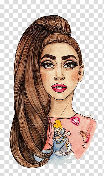 Lady gaga dibujo transparent background PNG clipart