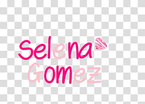 Texto Selena Gomez transparent background PNG clipart thumbnail