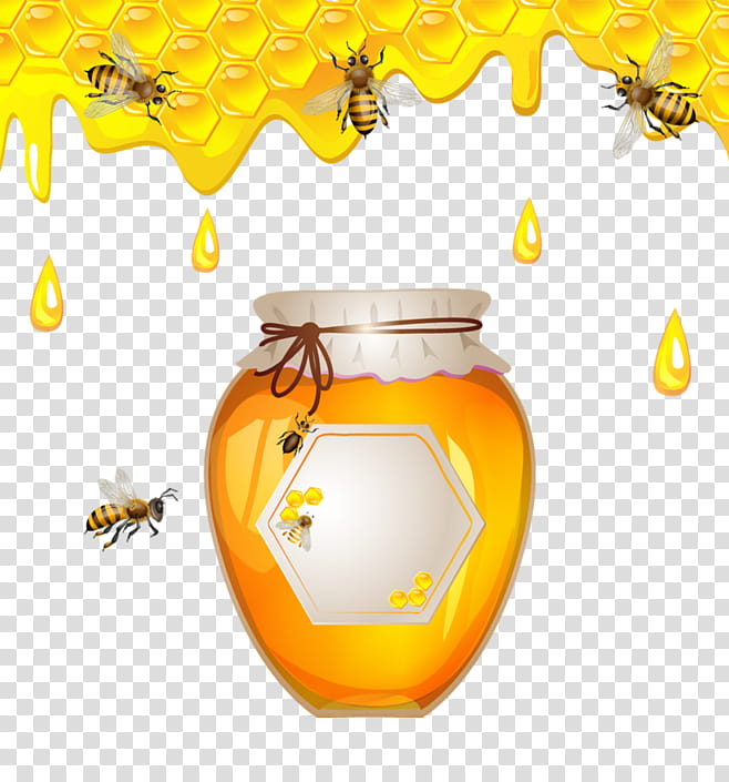 Cartoon Bee, Western Honey Bee, Honeycomb, Beekeeping, Swarming, Queen Bee, Beehive, Honeybee transparent background PNG clipart