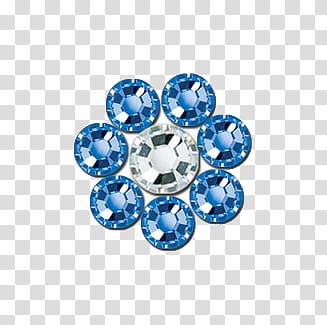 Bling , round blue and white pendant transparent background PNG clipart