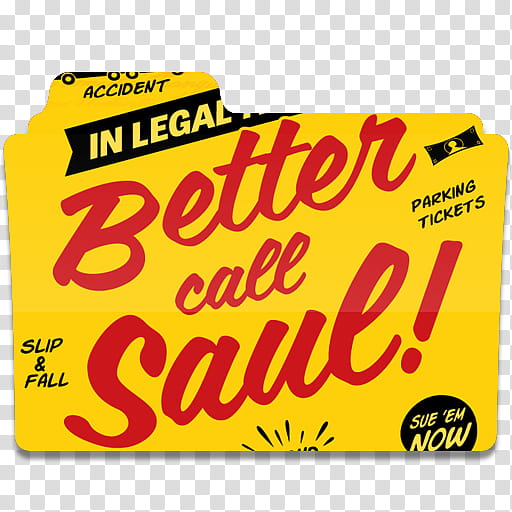 Better Call Saul Icon Folder , cover transparent background PNG clipart