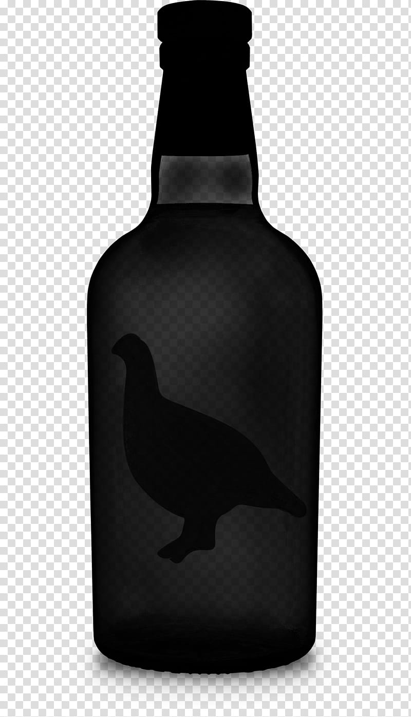 Wine Glass, Glass Bottle, Beer, Beer Bottle, Silhouette, Bird, Beak, Home Accessories transparent background PNG clipart