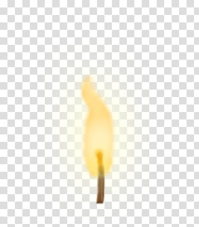 yellow flame from lighted wick transparent background PNG clipart