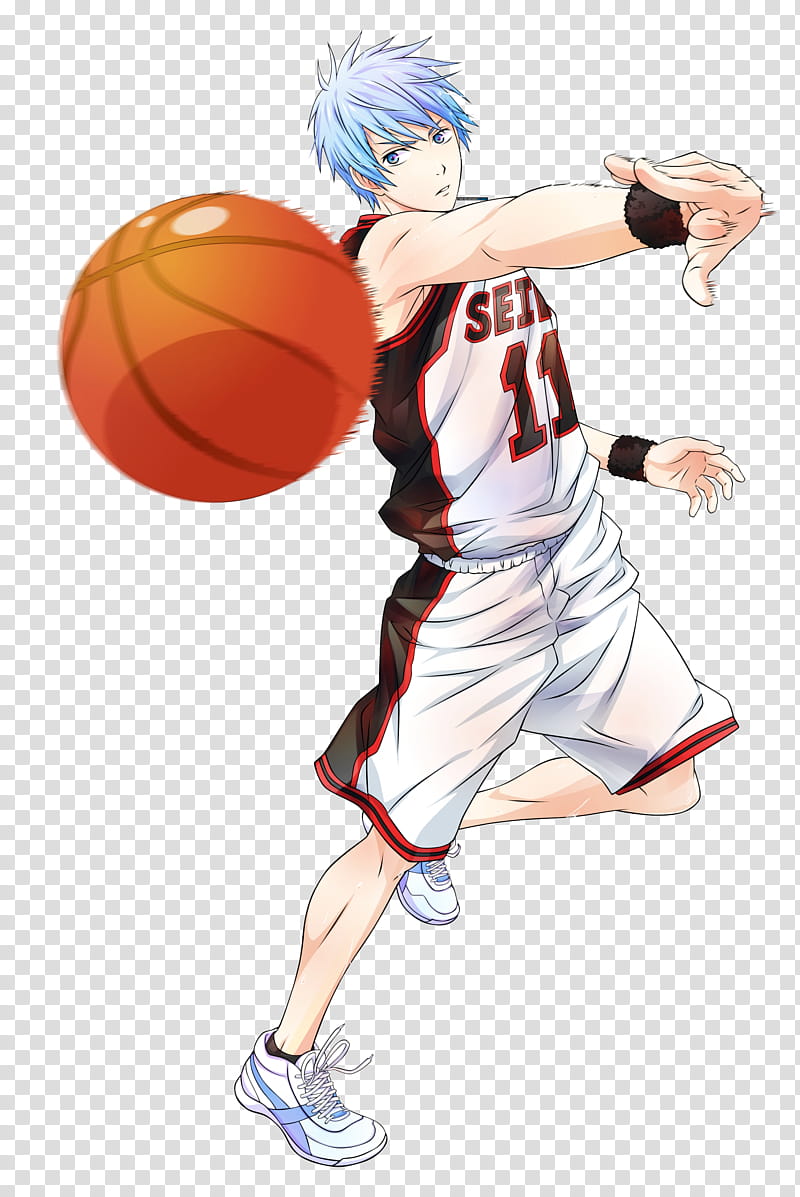 Kuroko No Basket Tetsuya Kuroko Render, man throwing ball illustration transparent background PNG clipart