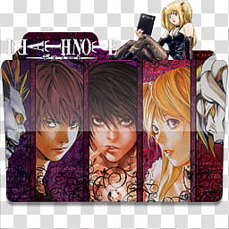 Anime Icon Pack , Death Note transparent background PNG clipart