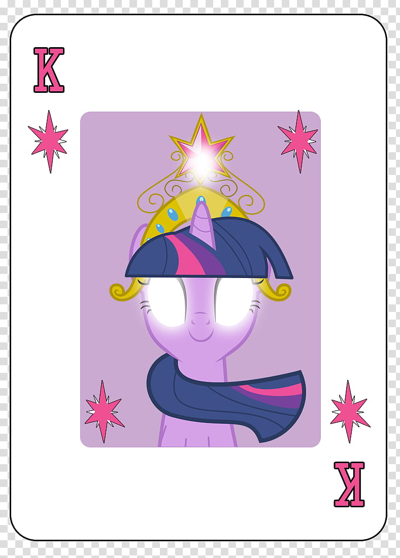 MLP FiM Playing Card Deck, purple My Little Pony playing card transparent background PNG clipart