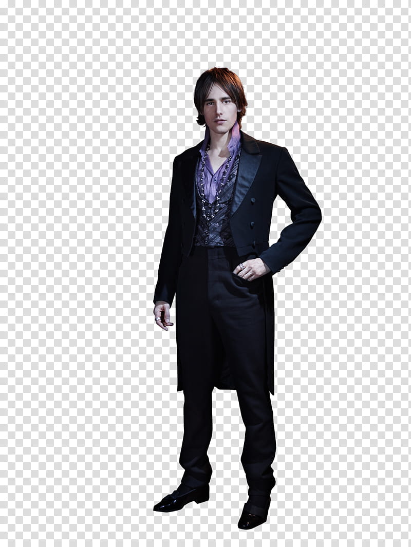 Penny Dreadful , man wearing black coat standing transparent background PNG clipart