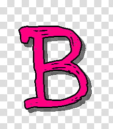 pink letter B illustration transparent background PNG clipart