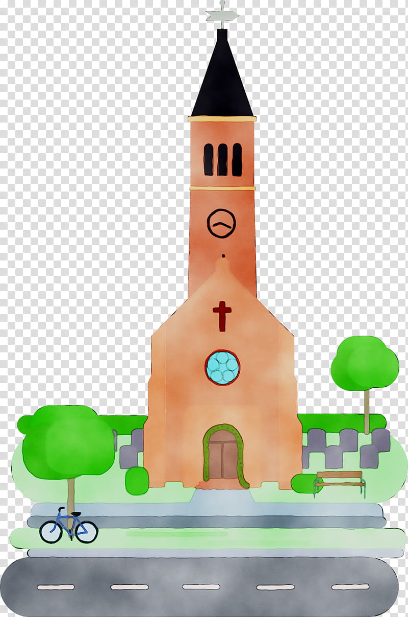 Church, Bell Tower, Church Bell, Building, Place Of Worship, Chapel, Green, Steeple transparent background PNG clipart