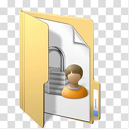 Windows Live For XP, yellow file folder icon transparent background PNG clipart