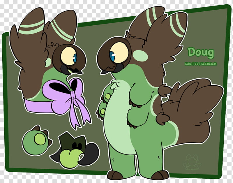 Doug ref sheet transparent background PNG clipart