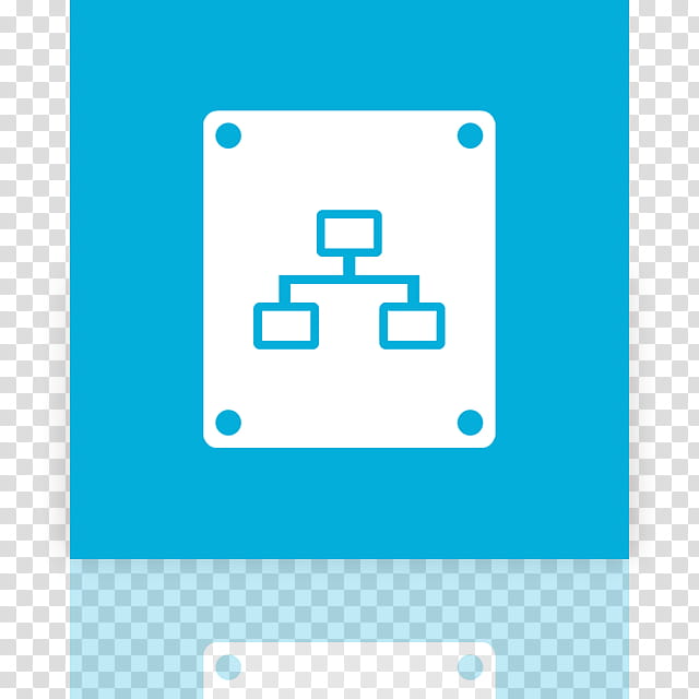 Metro UI Icon Set  Icons, Network Drive_mirror, white and blue computer connector icon transparent background PNG clipart