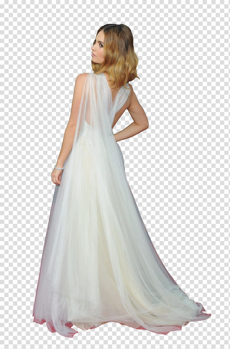 Lily James ,  transparent background PNG clipart