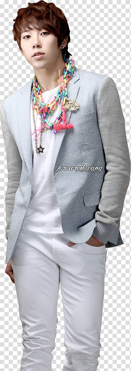 UKISS Hoon Render, man in gray suit jacket transparent background PNG clipart