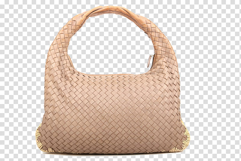 Vintage, Handbag, Bottega Veneta, Shoulder Bag M, Leather, Hobo Bag, Brown, Beige transparent background PNG clipart