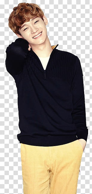 EXO PART TWO  S, man smiling transparent background PNG clipart