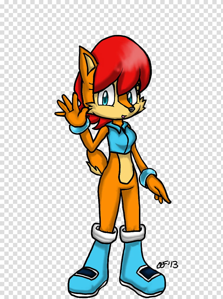 .:Request:. Sally Acorn Comprimise Design, female fox character transparent background PNG clipart