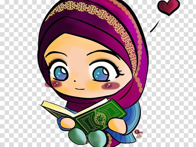 Hijab, Quran, Ramadan, Muslim, Mosque, Religion, Cartoon, Cheek transparent background PNG clipart