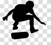 Skater brushes, man playing skateboard transparent background PNG clipart