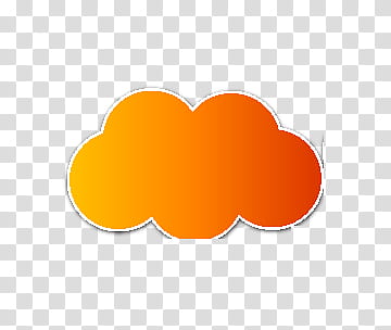 orange clouds illustration transparent background PNG clipart