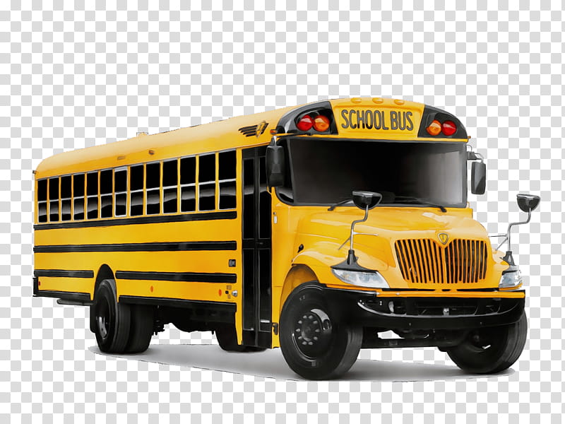 School Bus, Watercolor, Paint, Wet Ink, Navistar International, Car, Ic Bus, Bus Manufacturing transparent background PNG clipart