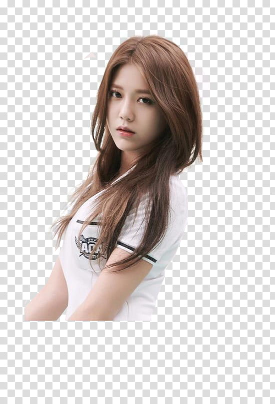AOA  s, woman wearing white shirt transparent background PNG clipart