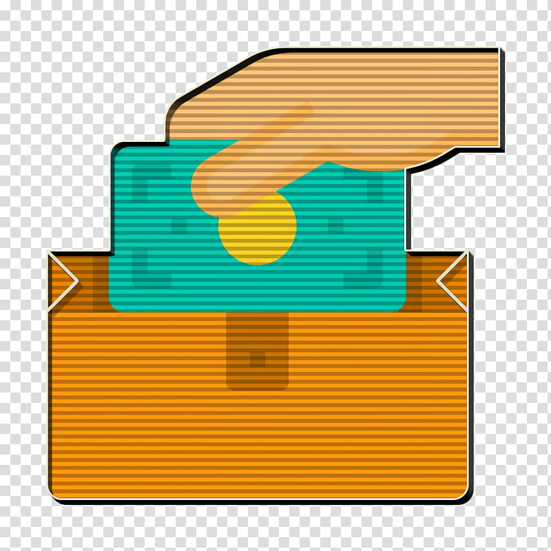 Wallet icon Bill And Payment icon, Yellow, Line, Diagram, Paper Product, Gesture, Symbol transparent background PNG clipart