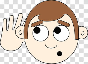 Happy Face, Watercolor, Paint, Wet Ink,  Cartoon, Drawing, Music, Listening transparent background PNG clipart thumbnail