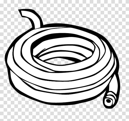 Hose Black And White, Garden Hoses, Pipe, Gas, Hose Reel, Watering Cans, Tool, Black And White transparent background PNG clipart