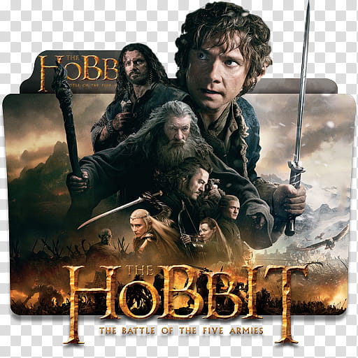 The Hobbit Folder Icon Collection, The Hobbit The Battle Of The Five Armies transparent background PNG clipart