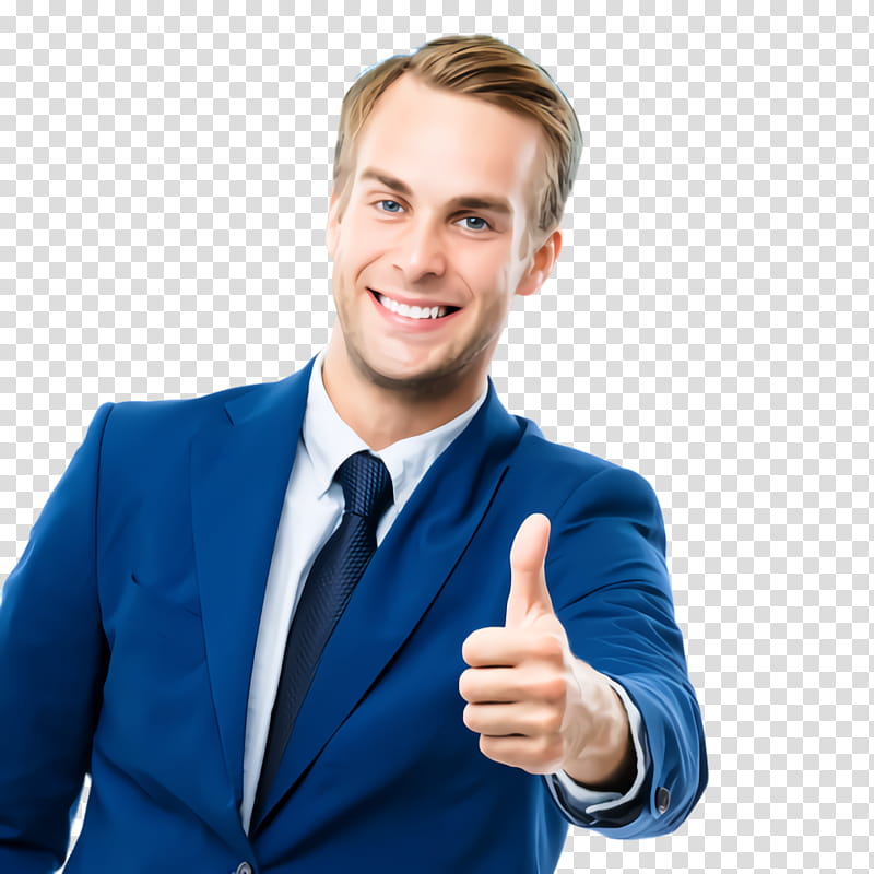 finger gesture thumb hand businessperson, Okay, Whitecollar Worker, Thumbs Signal, Electric Blue, Smile transparent background PNG clipart