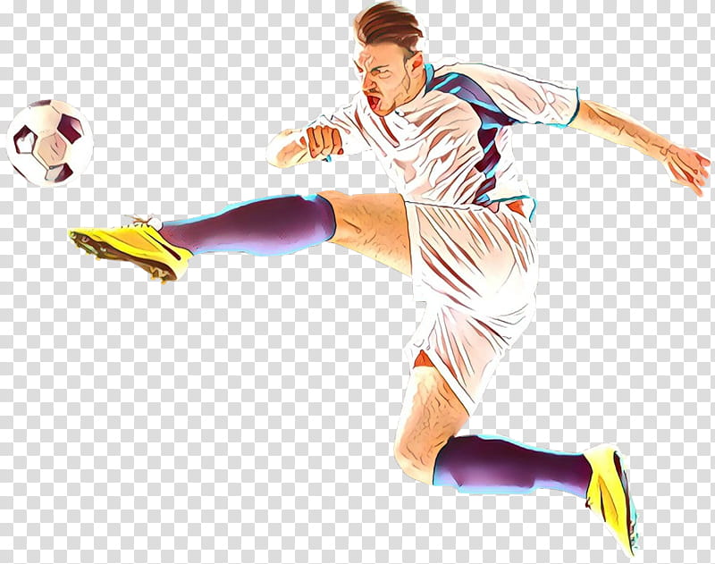 Football player, Cartoon, Kick, Soccer Ball, Soccer Kick, Sports transparent background PNG clipart