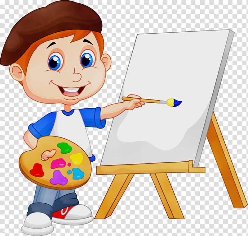 Upin Ipin, Watercolor, Paint, Wet Ink, Video, Painting, Easel, Cartoon transparent background PNG clipart
