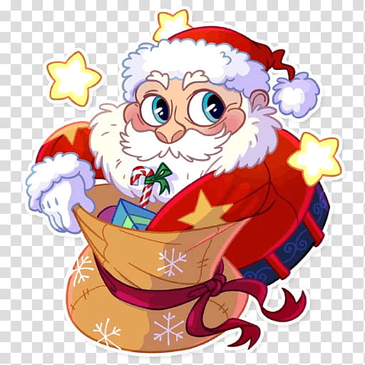 Santa Claus Drawing, Christmas Day, Sticker, Snowman, Telegram, Animation, Cartoon, Teacup transparent background PNG clipart