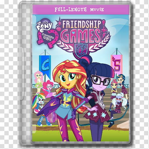 MLP Icons for your Pony folders Season and more , Friendship Games, Friendship Games full-length movie case transparent background PNG clipart