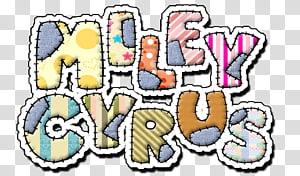 Texto Miley Cyrus transparent background PNG clipart thumbnail