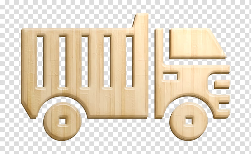 Car icon Truck icon, Transport, Vehicle, Wood, Toy, Beige, Baby Products transparent background PNG clipart