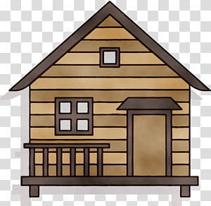 Bugs Bunny, Watercolor, Paint, Wet Ink, Cottage, Log Cabin,  Cartoon, House transparent background PNG clipart thumbnail